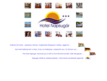 Tablet Screenshot of napsugarhotel.hu